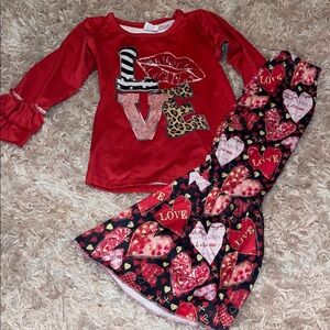 Red Love Kids Set